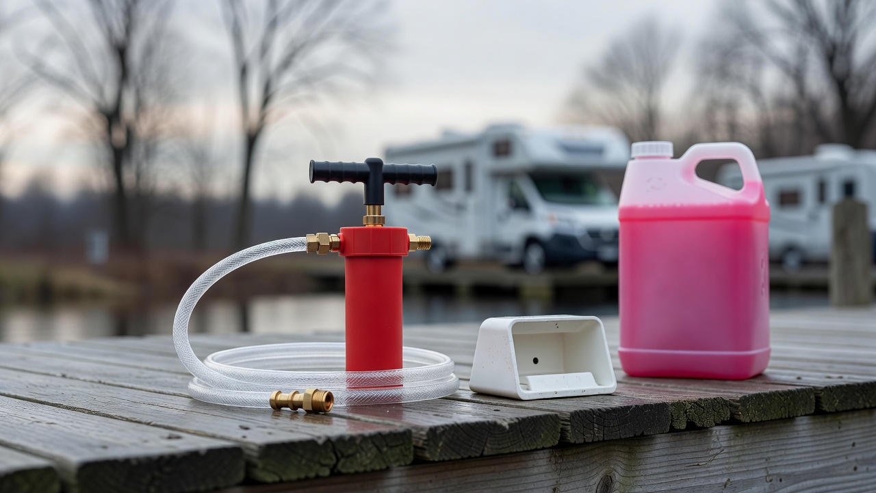 Camco RV Antifreeze Hand Pump Kit - RV Winterizing Kit