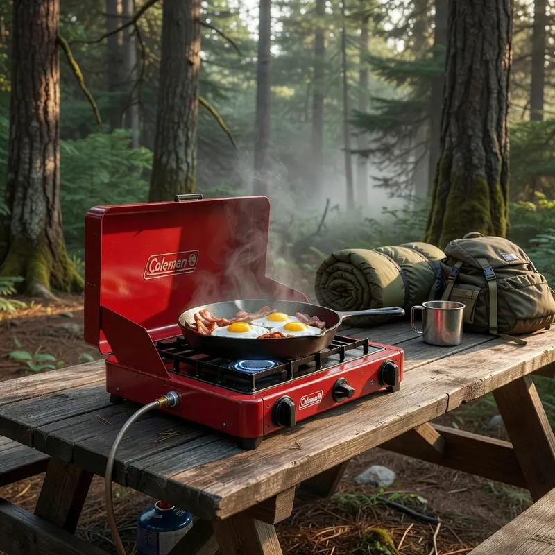 Coleman Bottle Top Propane Camp Stove โ Single Burner, 10,000 BTU โ Car-campers who want a zero-setup backup burner โ