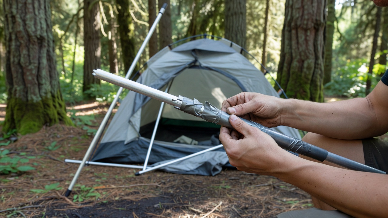 Coghlan's Tent Pole Repair Kit — Lightweight Emergency Fiberglass & Aluminum Pole Replacement Splint