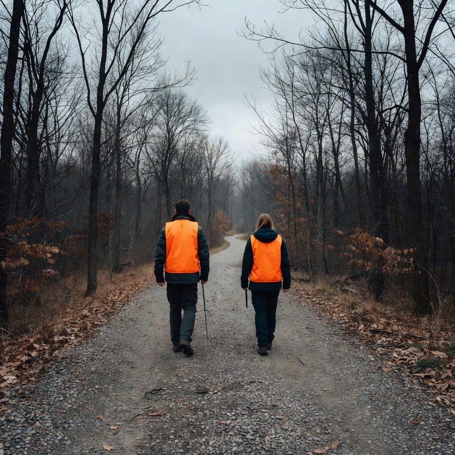 Allen Company Adult Blaze Orange Hunting Vest — Hook-and-Loop Closure, High-Visibility Gear for Men and Women