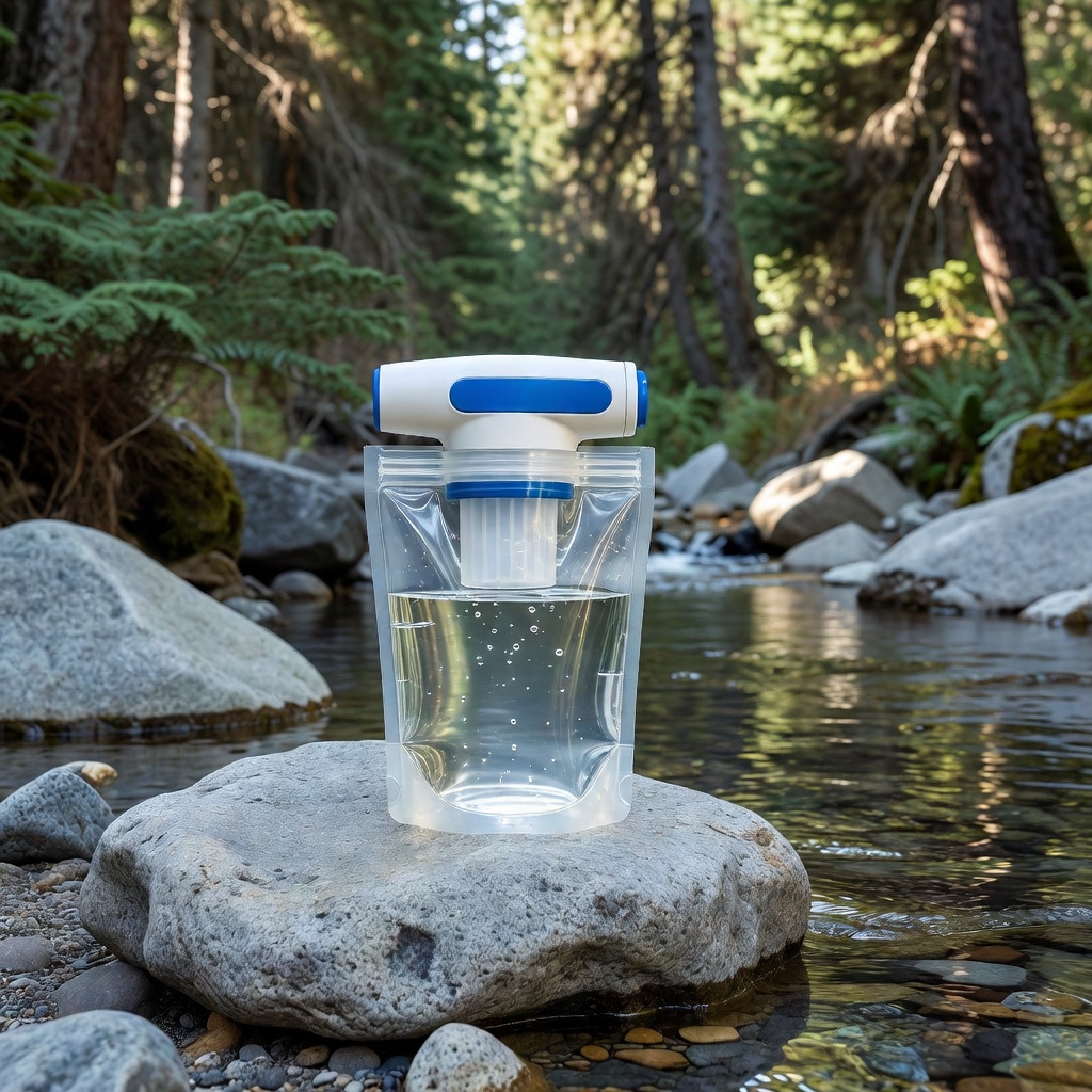 Sawyer Squeeze Water Filtration System β 0.1 Micron Absolute Hollow Fiber Membrane, 3 oz, 100,000-Gallon Capacity