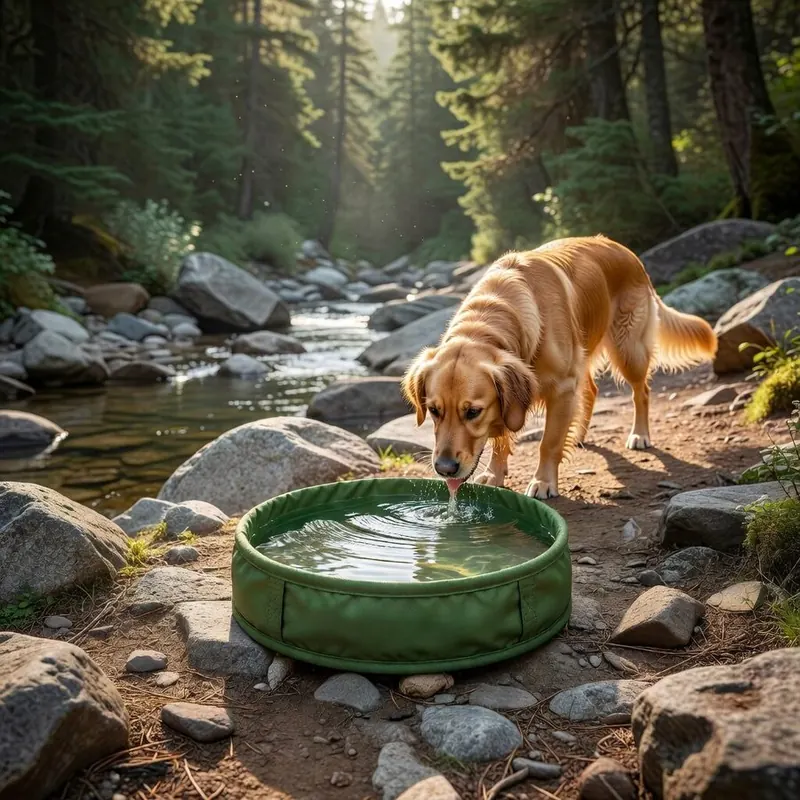 Ruffwear Quencher Collapsible Dog Bowl (Medium) โ Best for keeping beach and trail dogs drinking