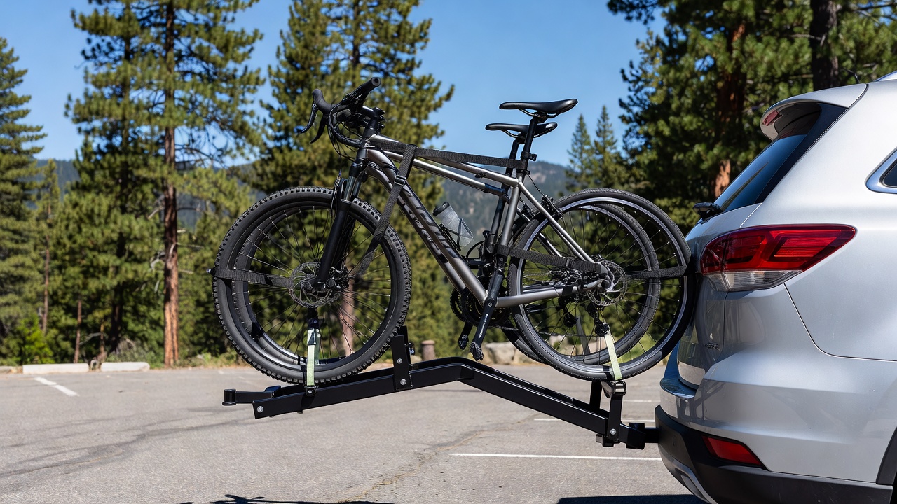 Allen Sports Deluxe 2-Bike Hitch Mount Rack, Silver/Black (522RR)