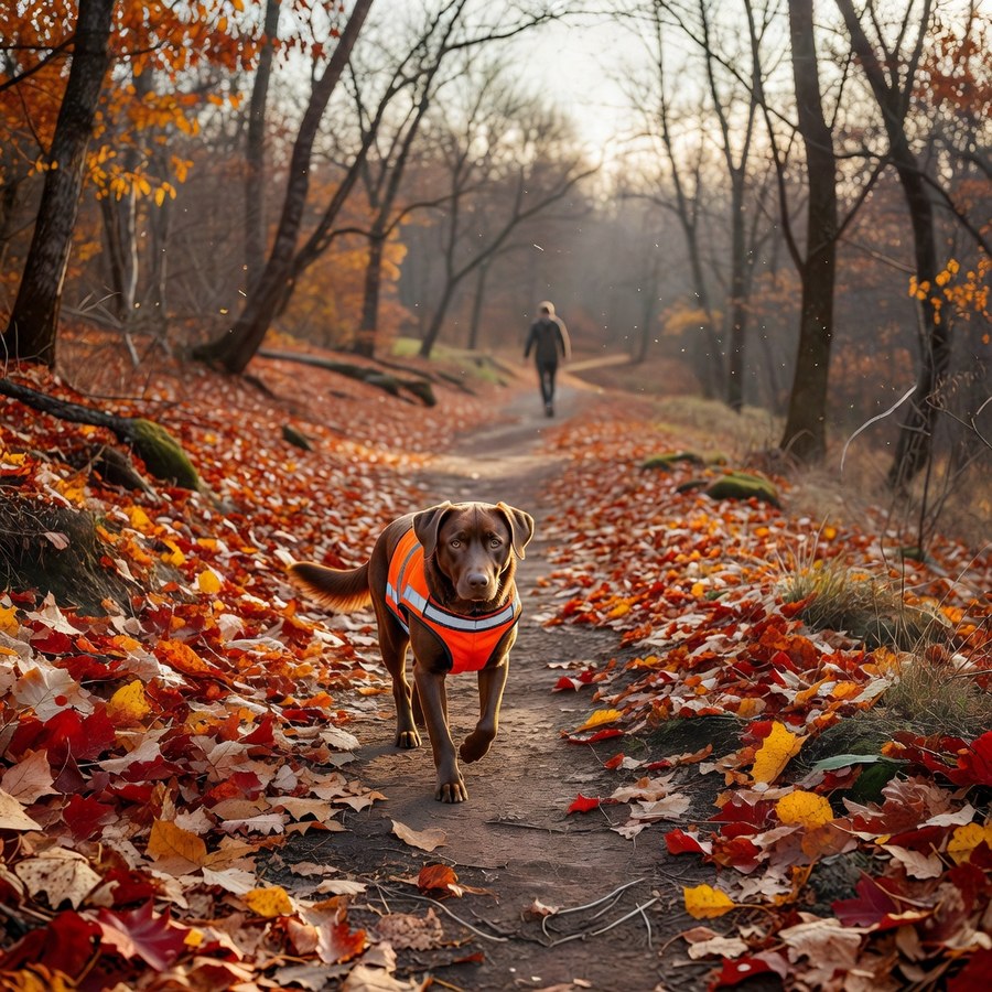 SPOT THE DOG! Reflective Dog Vest — High-Visibility Blaze Orange Dog Vest for Hiking and Hunting Season
