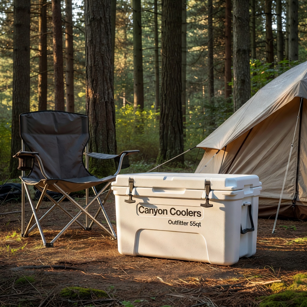 Canyon Coolers Outfitter 55qt Cooler — Rotomolded, Bear-Resistant, White