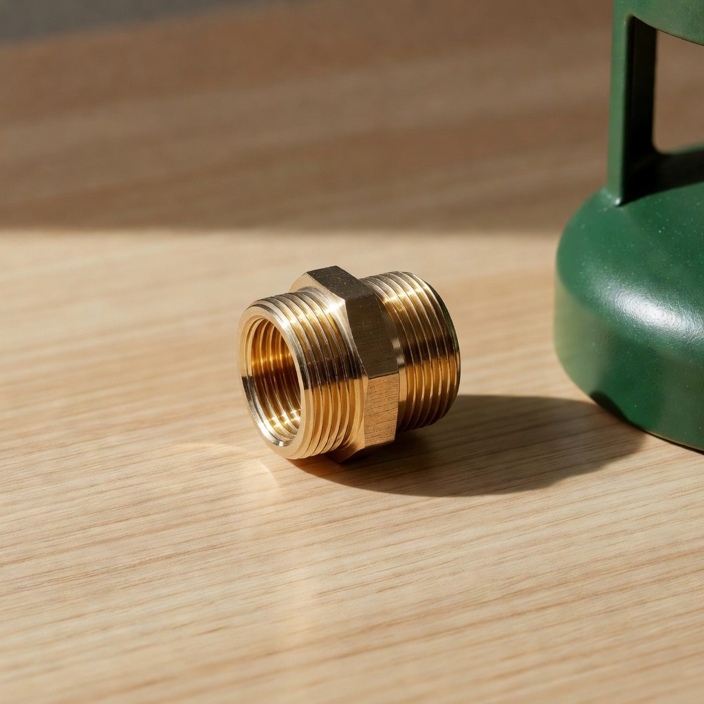 GASPRO Solid Brass 20 lb to 1 lb Propane Tank Adapter