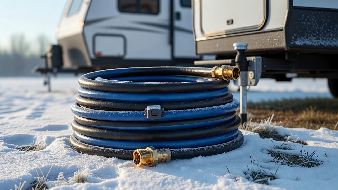 Camco 25-Foot Heated Drinking Water Hose - Freeze Protection to -40F