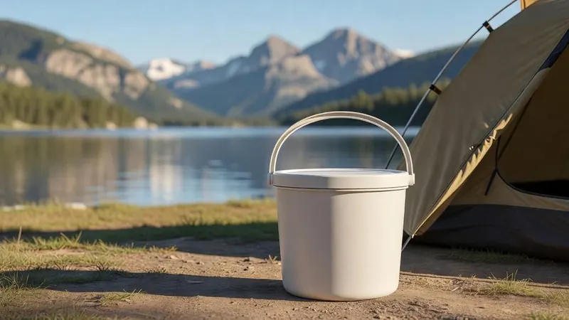 Camco Portable 5-Gallon Toilet Bucket with Seat, Lid and Carry Handle โ Best for RV owners and car-camping