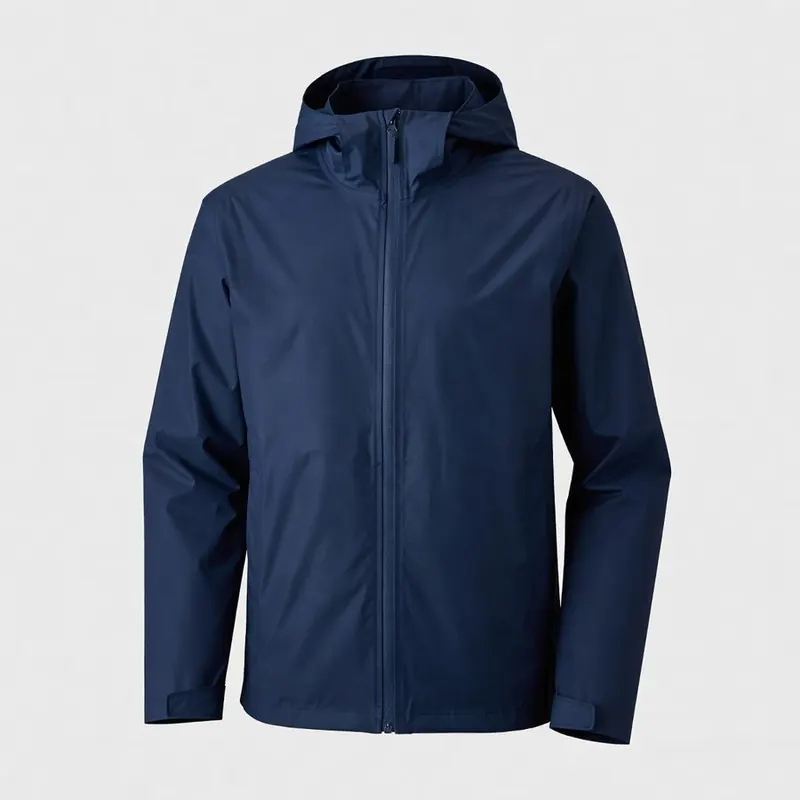 Columbia Watertight II rain jacket — the shell layer that makes a wet November camp morning bearable