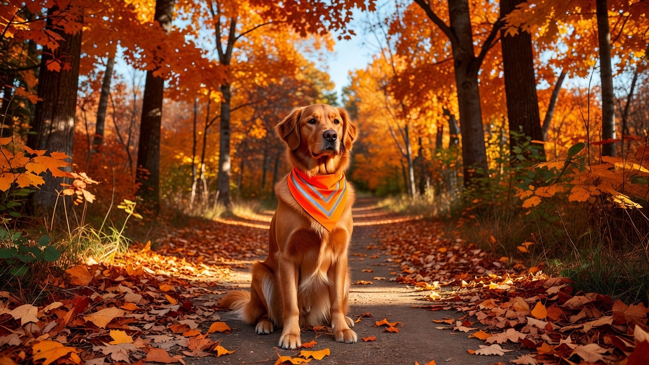 SPOT THE DOG! Reflective Dog Bandana — Reversible High-Visibility Safety Bandana