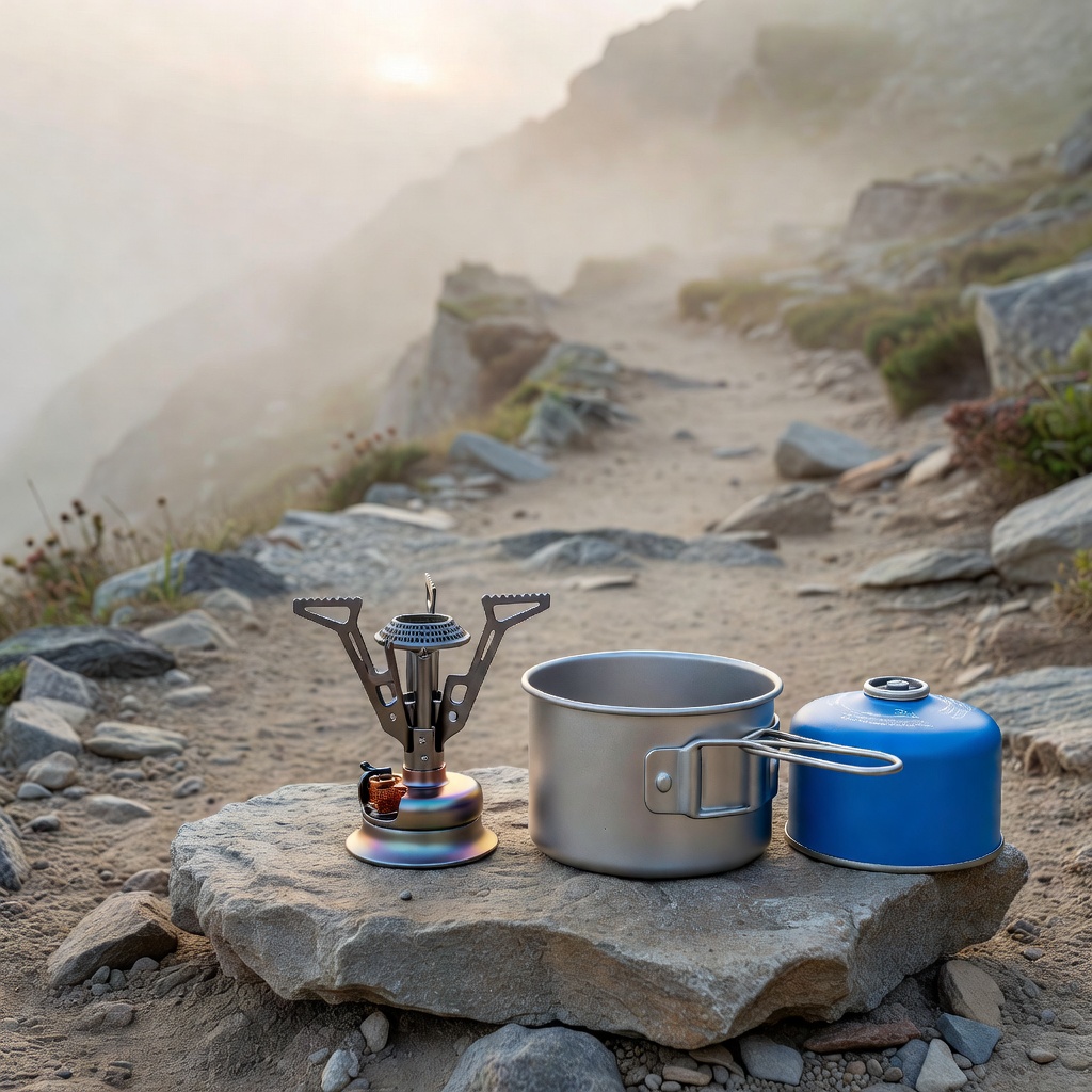 AOTU Portable Camping Stoves Backpacking Stove with Piezo Ignition
