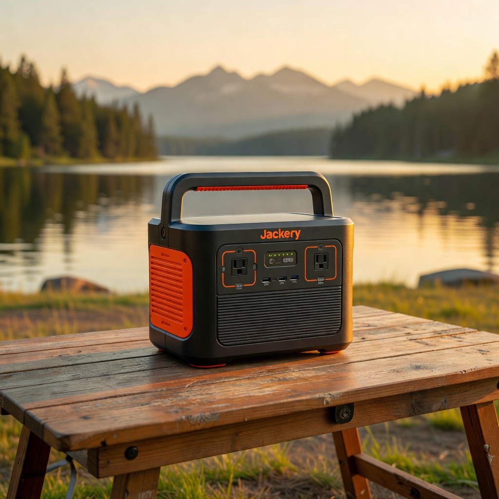 Jackery Explorer 300 Portable Power Station, 292Wh LiFePO4 Battery Solar Generator
