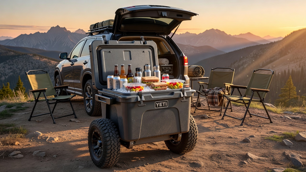 YETI Tundra Haul Portable Wheeled Cooler — Rotomolded, Bear-Resistant