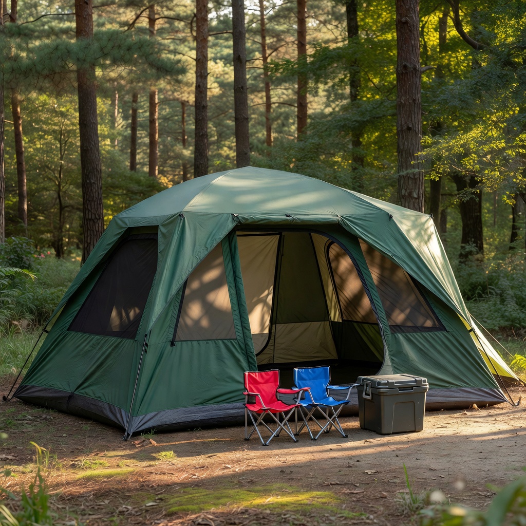 CAMPROS CP 8 Person Camping Tent with Room Divider and Rainfly