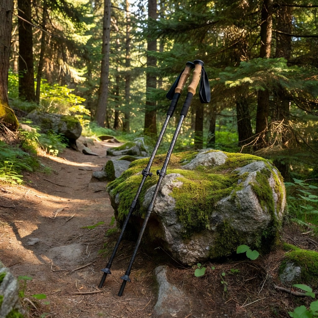 Cascade Mountain Tech Carbon Fiber Trekking Poles (Quick Lock)
