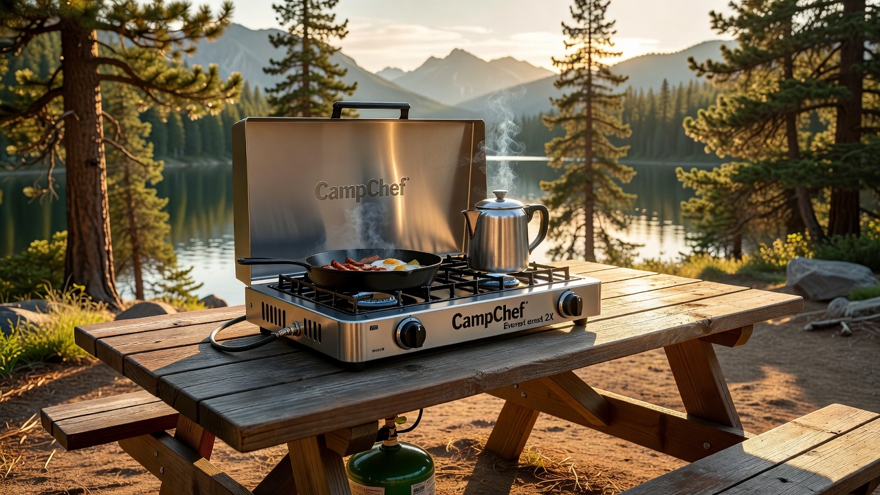 Camp Chef Everest 2X 2-Burner Portable Camping Stove