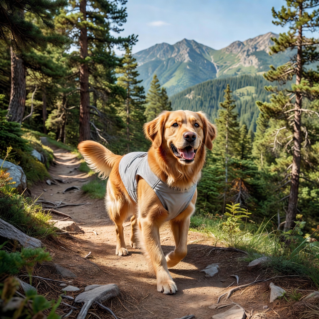 Ruffwear Swamp Cooler Dog Vest — Evaporative Cooling for Hot Weather Hiking & Camping