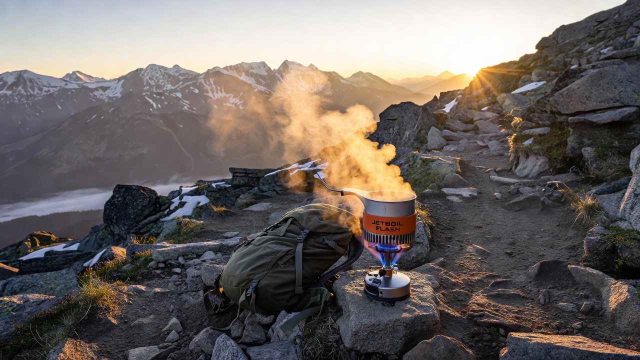 Jetboil Flash Camping and Backpacking Stove Cooking System, Matrix Blue
