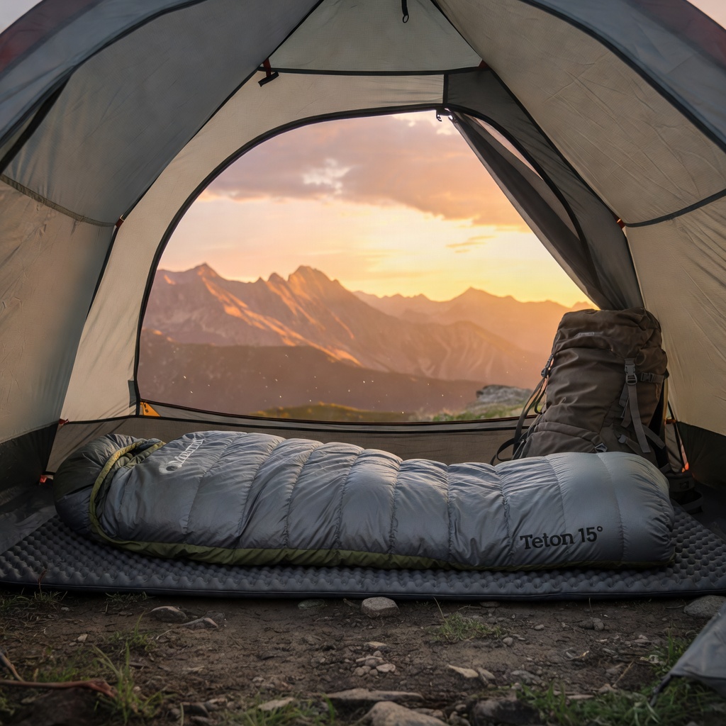 Marmot Women's Teton 15° Sleeping Bag, 650 Fill Down for Camping & Backpacking