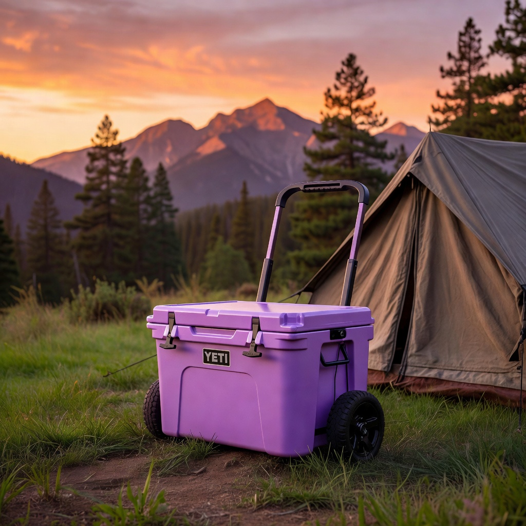 YETI Tundra Haul Portable Wheeled Cooler, Cosmic Lilac
