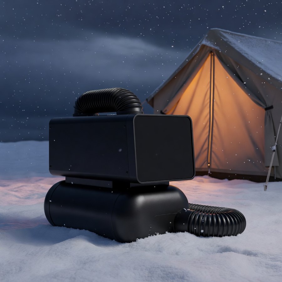 LF Bros 5KW Diesel Heater, 12V/24V/110V Diesel Parking Air Heater for Vans, RVs and Cold-Weather Camping