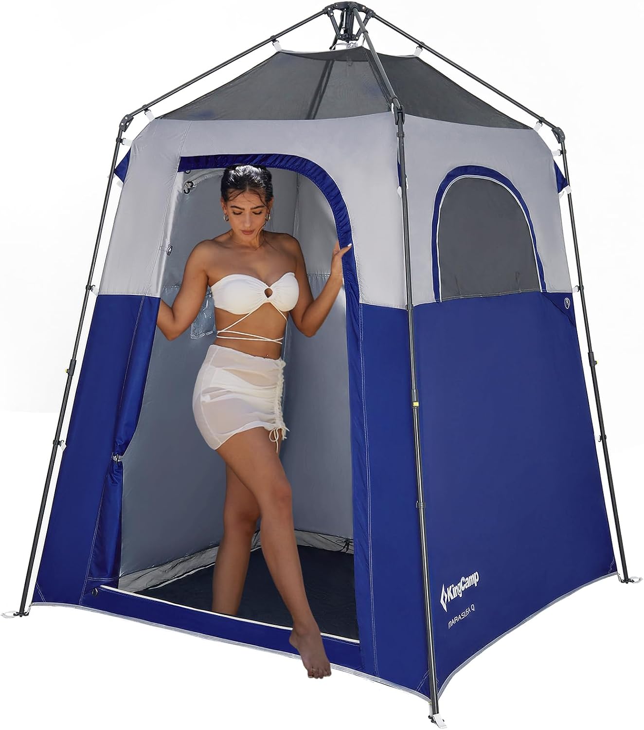 KingCamp Instant Shower Tent, Portable Superior Stable Privacy Shelter, Large Room Outdoor Toilet Tent with Floor