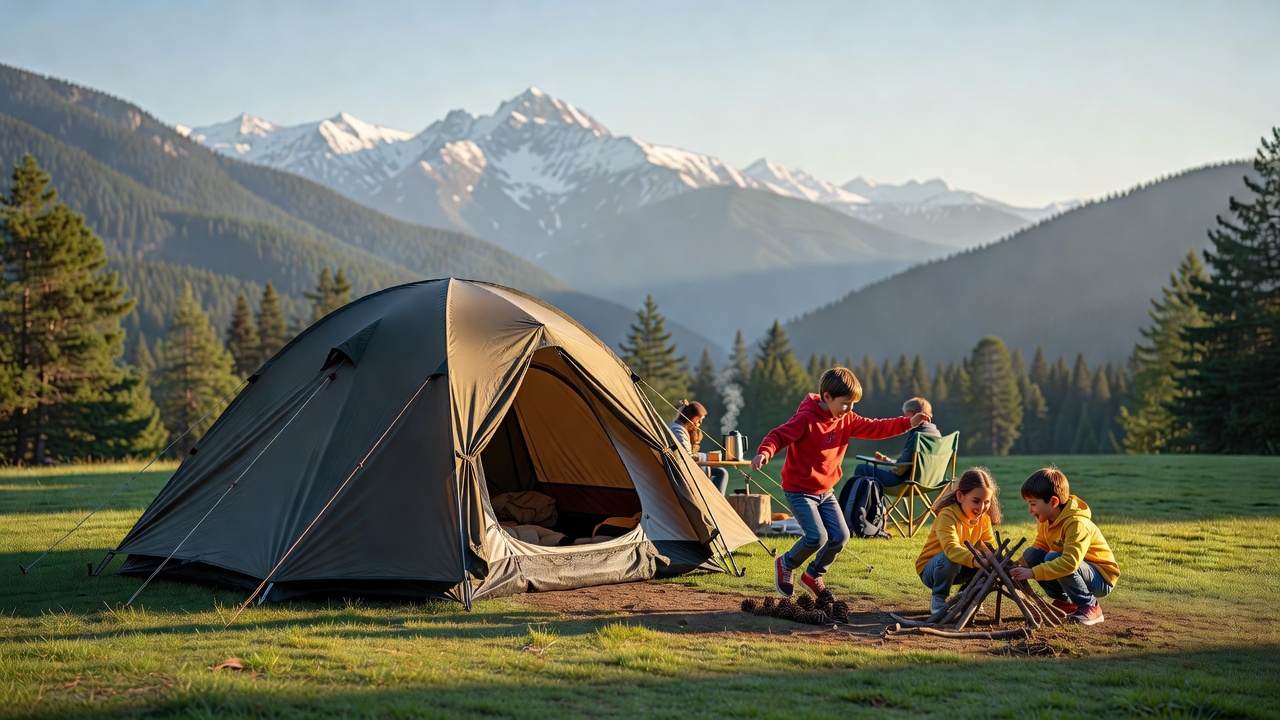 EVER ADVANCED 6 Person Blackout Camping Tent β Instant Cabin