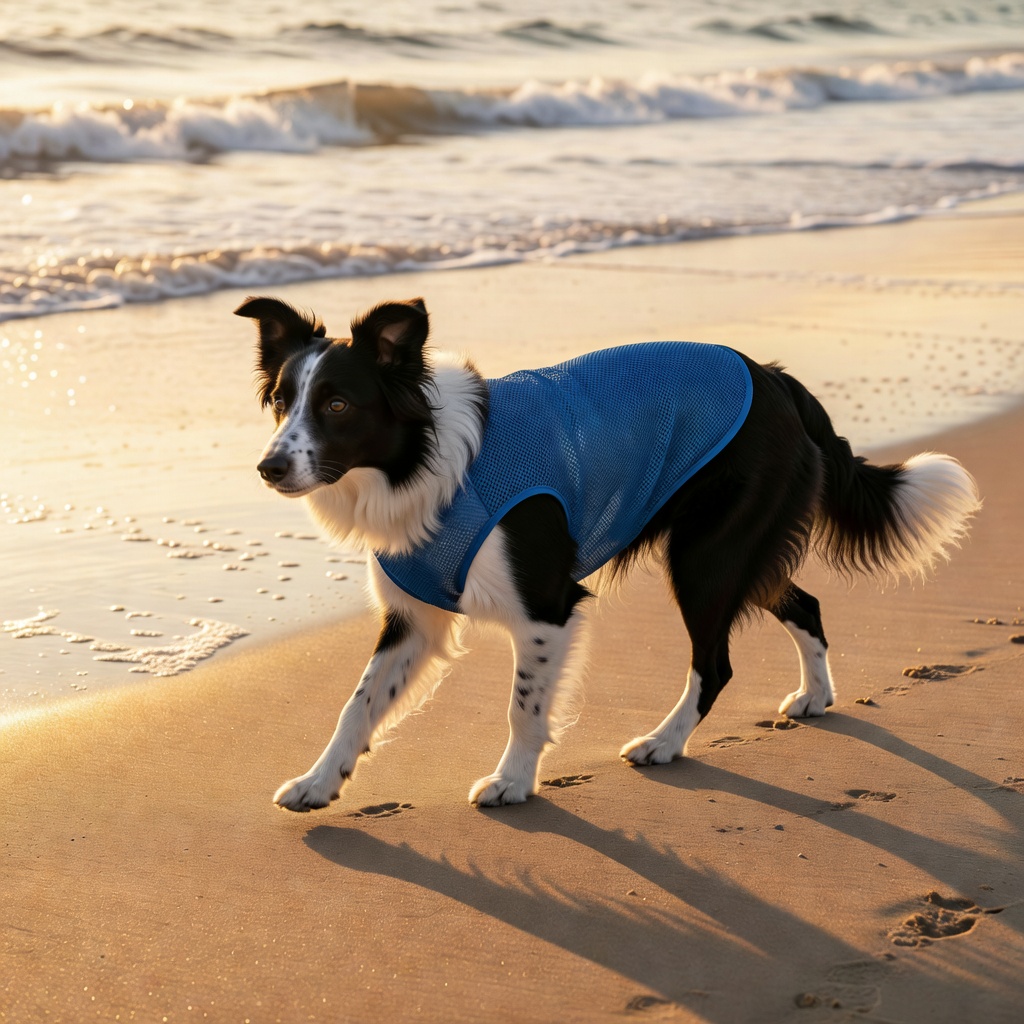 KYEESE Dog Cooling Vest — Lightweight Breathable Mesh Summer Cooling Shirt with Reflective Stripe