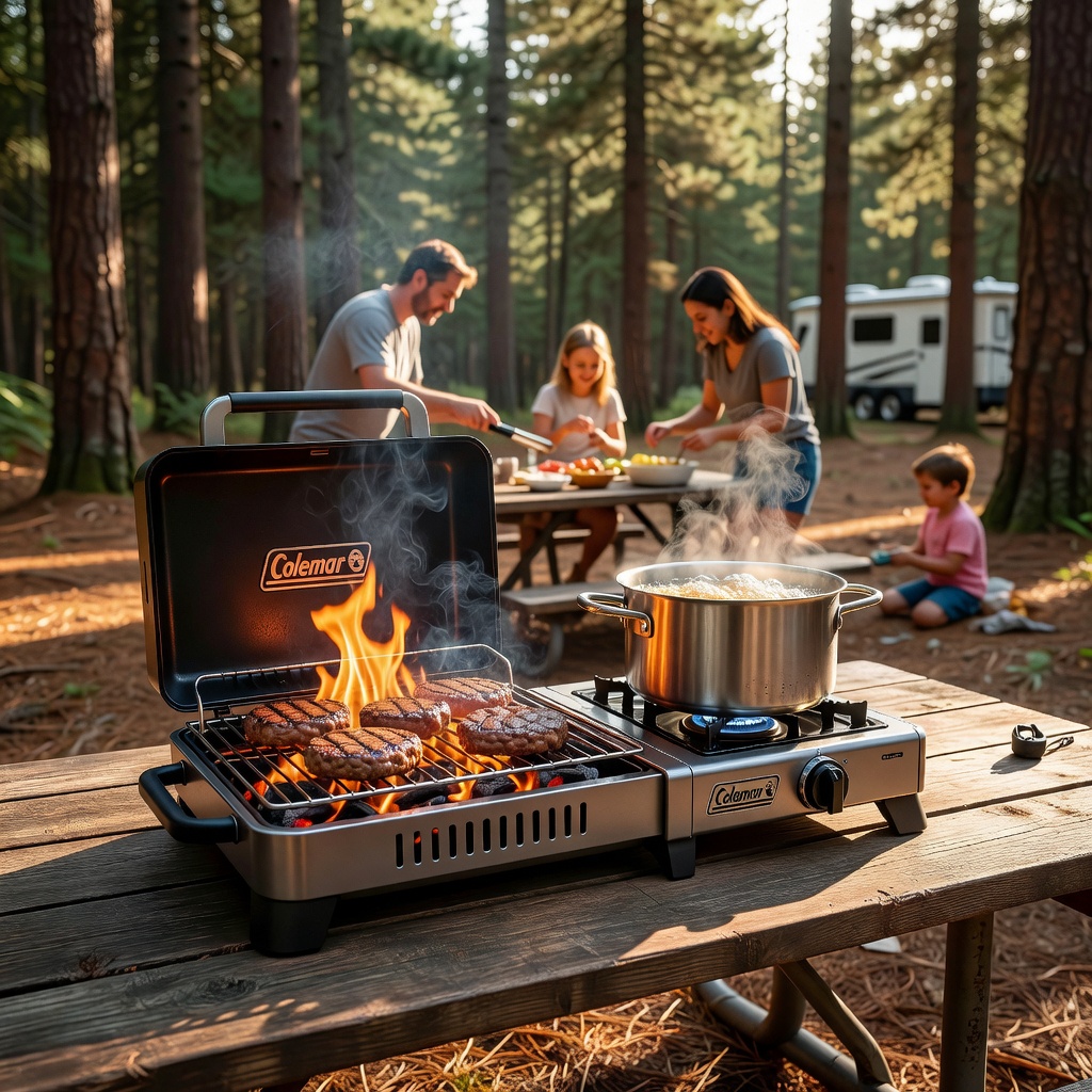 Coleman Tabletop 2-in-1 Grill & Stove
