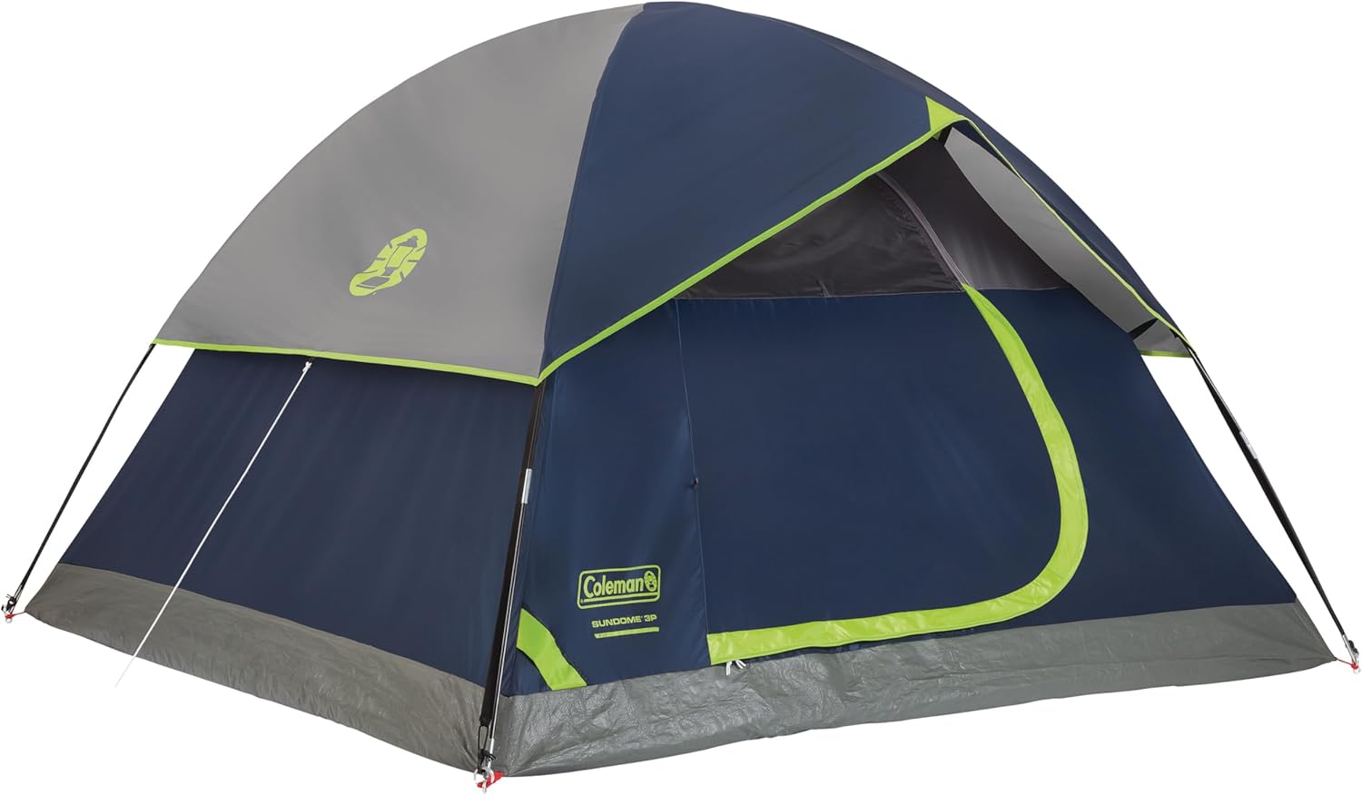 Coleman Sundome Camping Tent with Rainfly, 2/3/4/6 Person Tent Sets Up in 10 Mins, Weatherproof Shelter for Camping, Festivals, Backyard, Sleepovers,