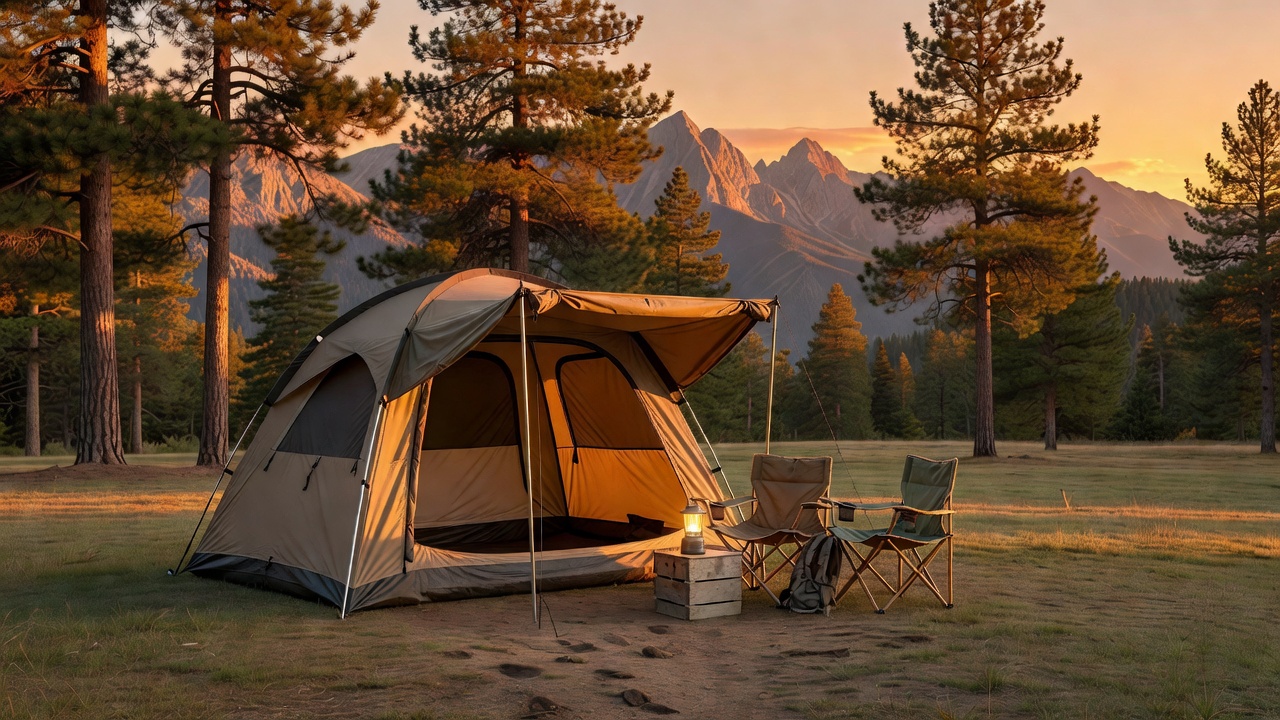 FanttikOutdoor Camping Tent 4/6/8/10 Person Instant Cabin Tent Setup in 60 Seconds with Rainfly & Windproof Portable with Carry Bag for Family Camping