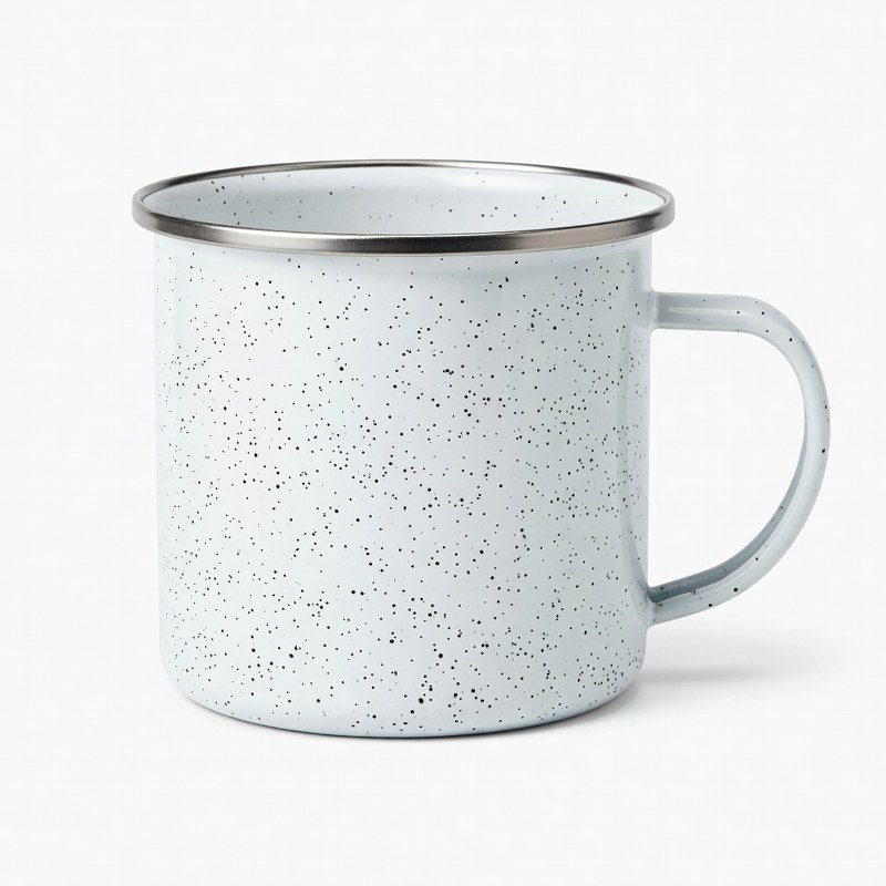 COLETTI Classic Camping Enamel Mug — Speckled Enamelware Coffee Mug