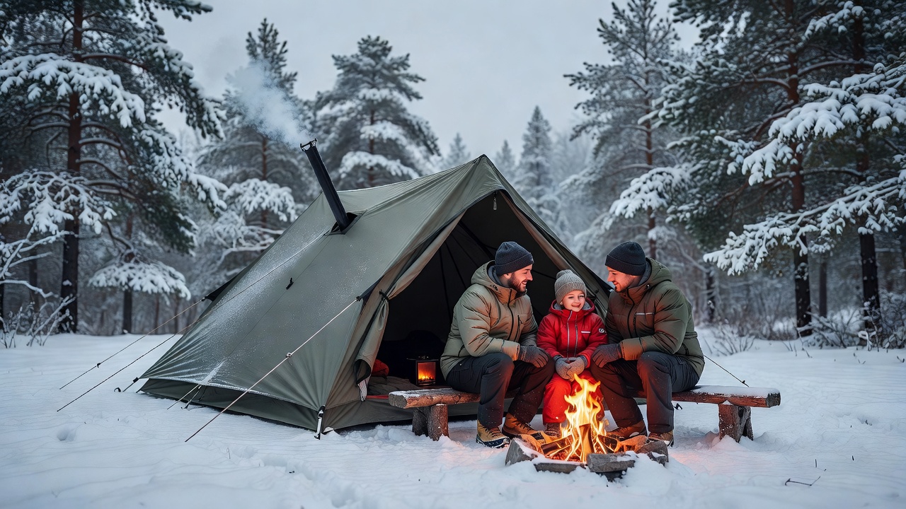 Naturehike Massif Hot Tent with Stove Jack — 2/4 Person 4-Season Tent