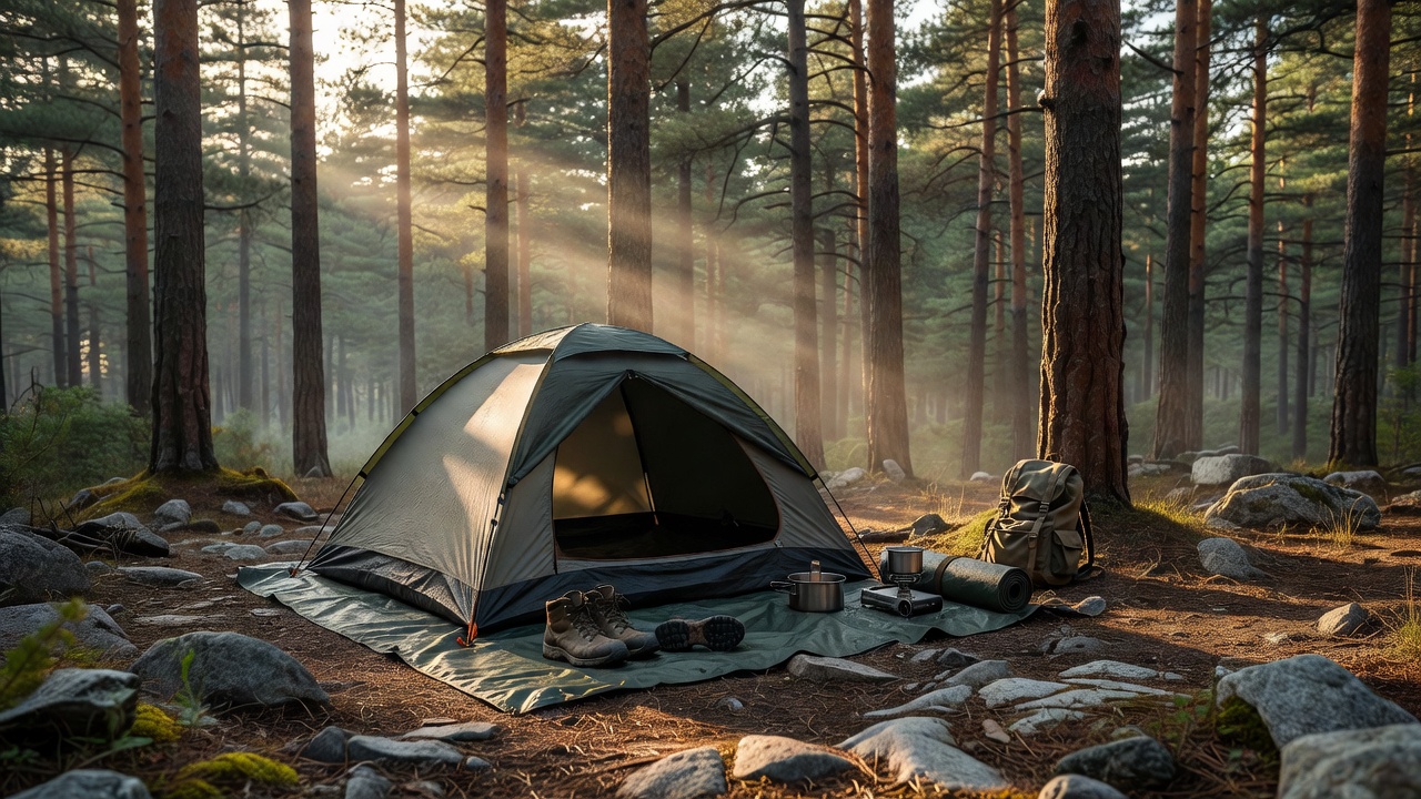 REDCAMP Waterproof Tent Footprint — 95"×87" Ultralight Camping Groundsheet
