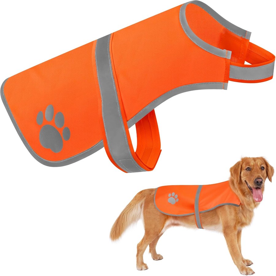 Mayerzon Blaze Orange Dog Reflective Vest