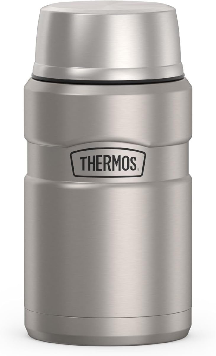 THERMOS Stainless King Food Jar with Bowl, 24 oz