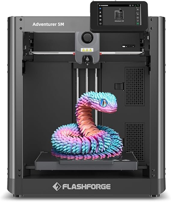 Frustrated with Slow, Failed 3D Prints? The FlashForge Adventurer 5M Makes High-Speed Creation Effortless!