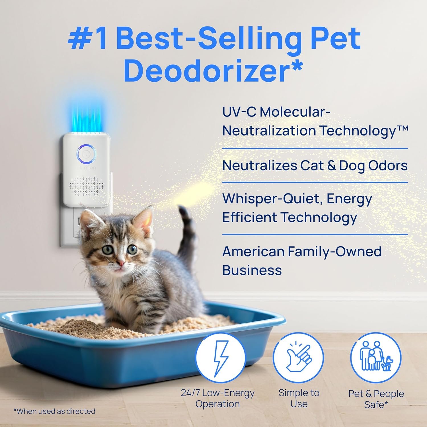 Clarifion ODRx next to cat litter box