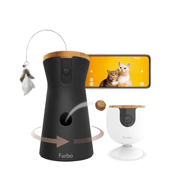 Furbo app interface showing cat monitoring features