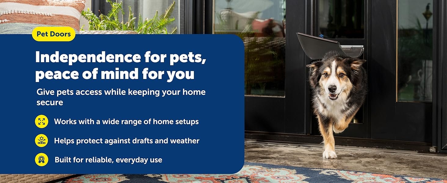 PetSafe Electronic Smart Door installed on door